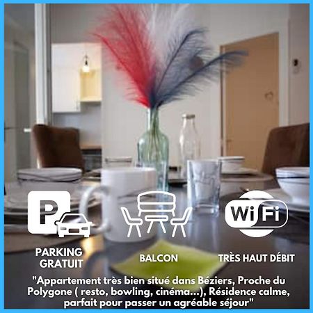 Le Cypres - Appartement Ideal Pour Vos Vacances Ou Vos Deplacements Professionnels A Béziers Zewnętrze zdjęcie