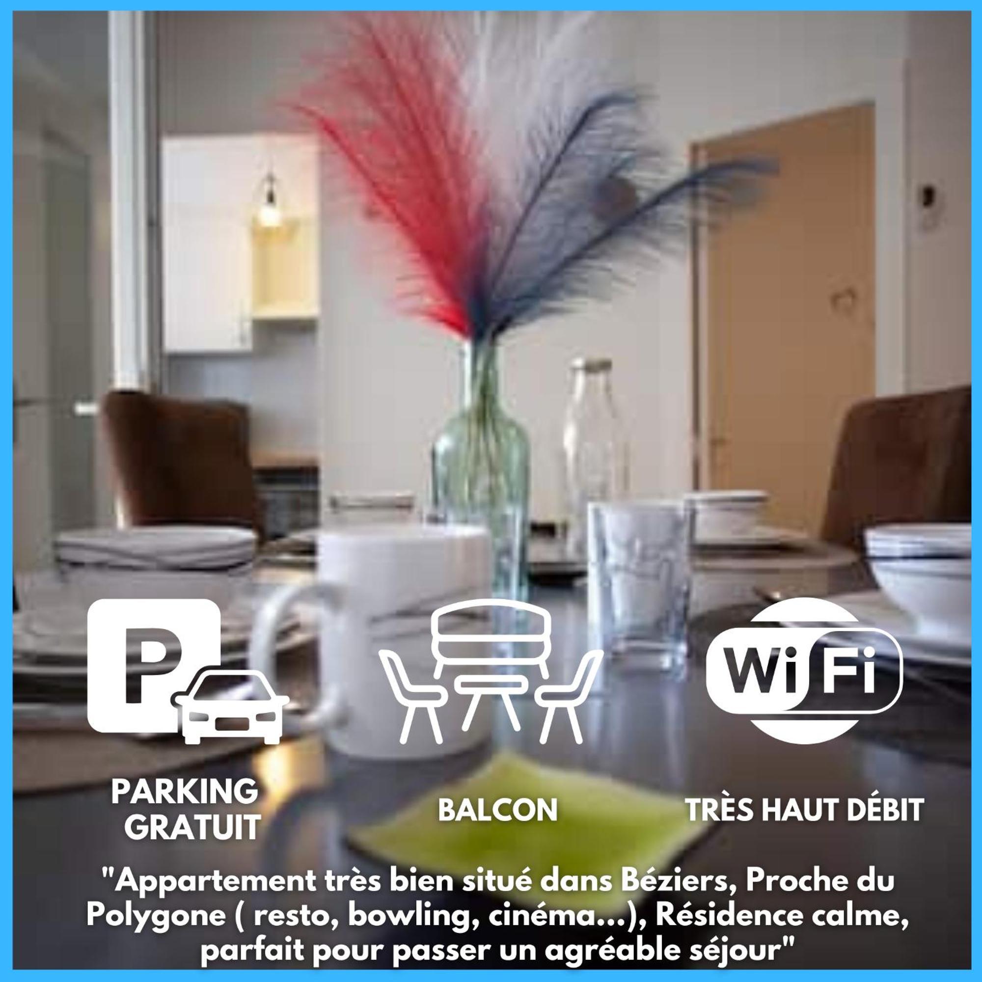 Le Cypres - Appartement Ideal Pour Vos Vacances Ou Vos Deplacements Professionnels A Béziers Zewnętrze zdjęcie